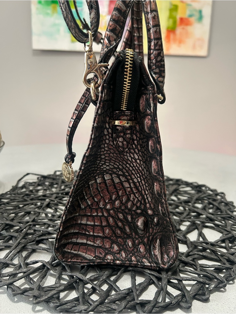 Brahmin Small Camille Plum Melbourne - Picture 7 of 9